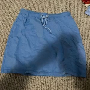 blue sports skirt